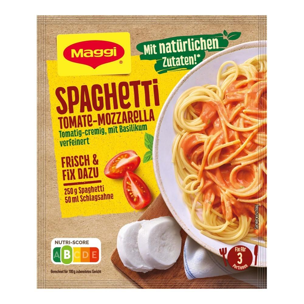 German Maggi Cooking Sauce Fix - Tomato Mozzarella Spaghetti 40G (3 Portions)