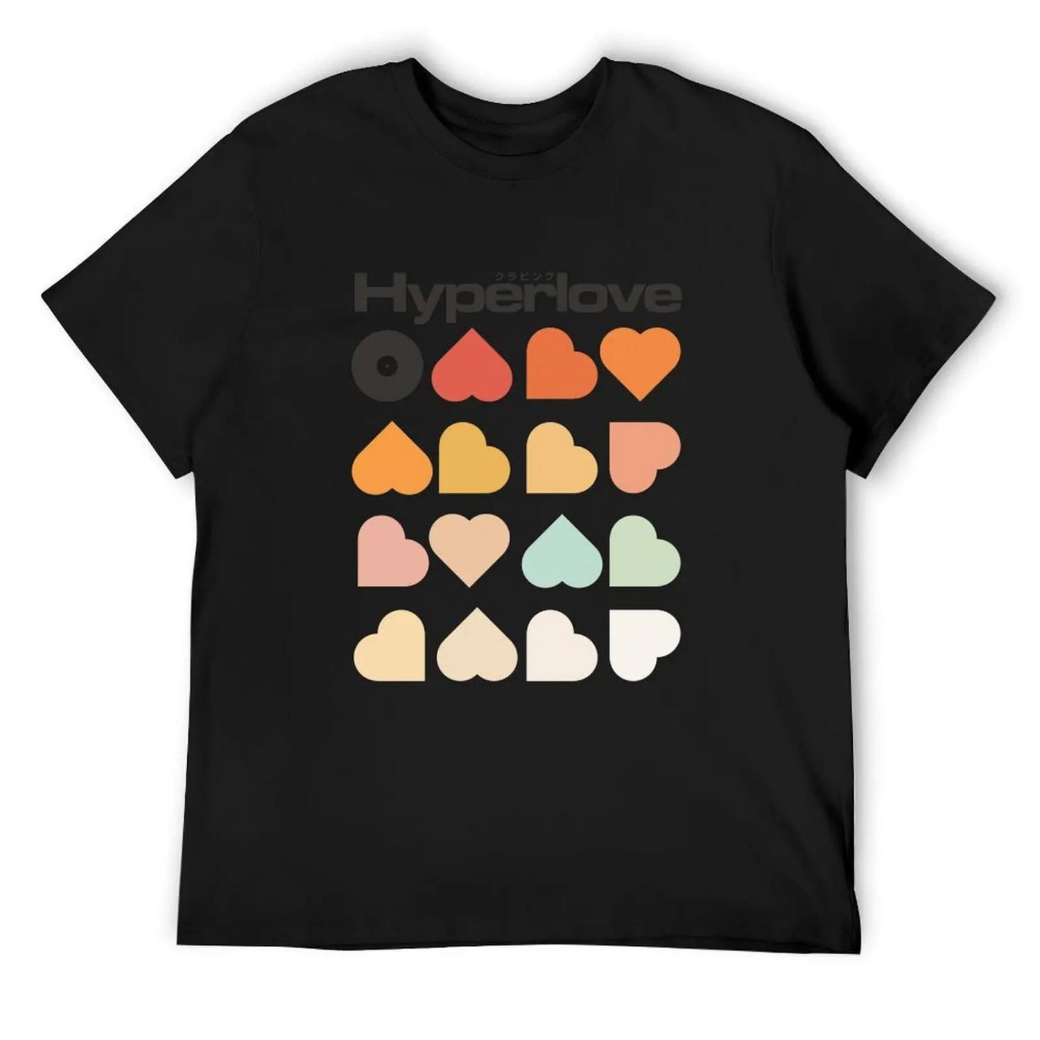 

Hyperlove T-Shirt aesthetic clothes blue archive luxury designer mens shirts graphic tee XXXXXL чорний