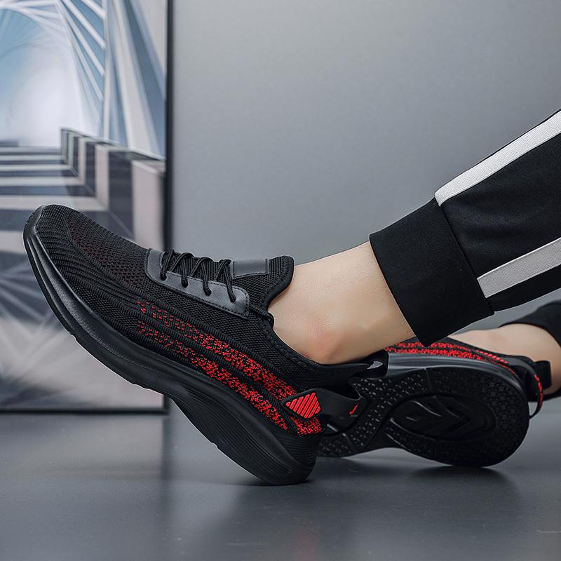 Men’s Summer Sports Shoes Casual Lightweight Running Sneakers Tennis Shoes Black Basketball Shoes for Students Large Size 48 49 50