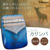 Hostaro Kalimba Thumb Piano, 17 Keys, Solid Instrument, Popular, with Protective Case, Beginner-Friendly, Japanese Manual (Gradient Blue)