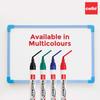 Cello Whitemate Whiteboard Markers Set of 1 X 4 Marker Pens with Duster | Assorted Colors | Bold Tip, Refillable & Erasable | OfficE Use