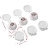 Bottle Emptying Caps, 3/6pcs Adapters Transfer Connector, 3 Sizes Inverted Caps Flipping Bottle, Inverted bottle cap Get Every D