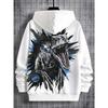 Boy Dinosaur Hoodie with Tyrannosaurus Rex and Velociraptor Patterns - Durable Digital Dinosaur Pattern