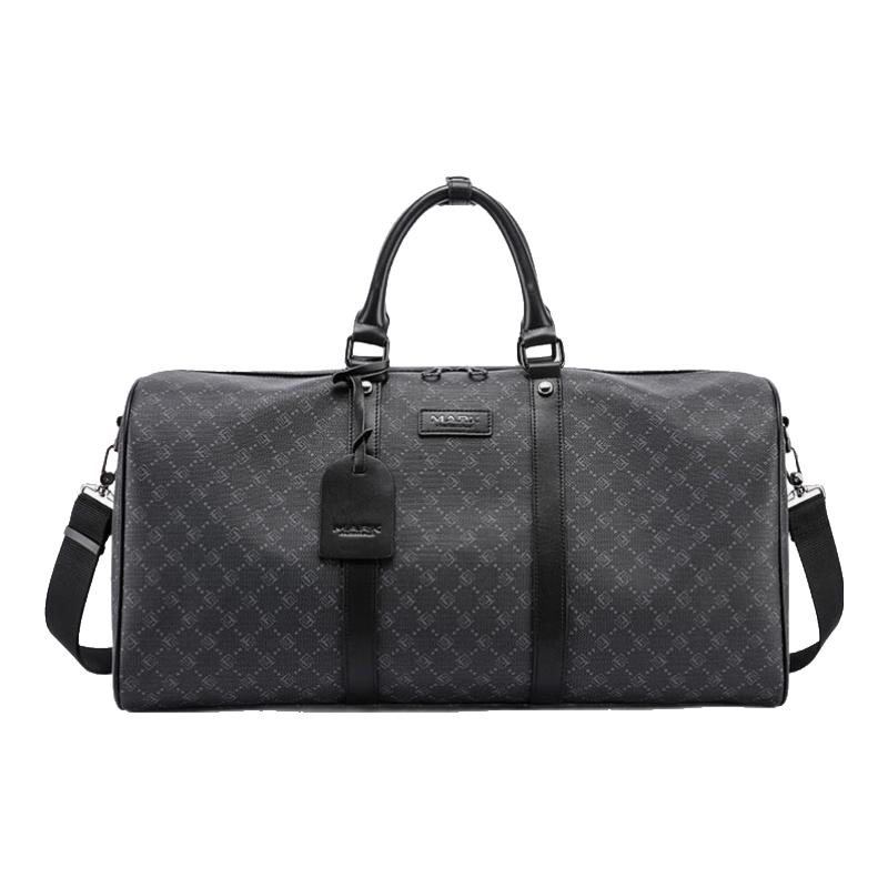 MARK FAIRWHALE Men s Plaid Print Large Capacity Travel Duffle Bag