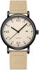 FindTime Analog Watch for Kids Unisex Student Classic Arabic Numeral Dial Quartz Easy To Read Nylon Band Black