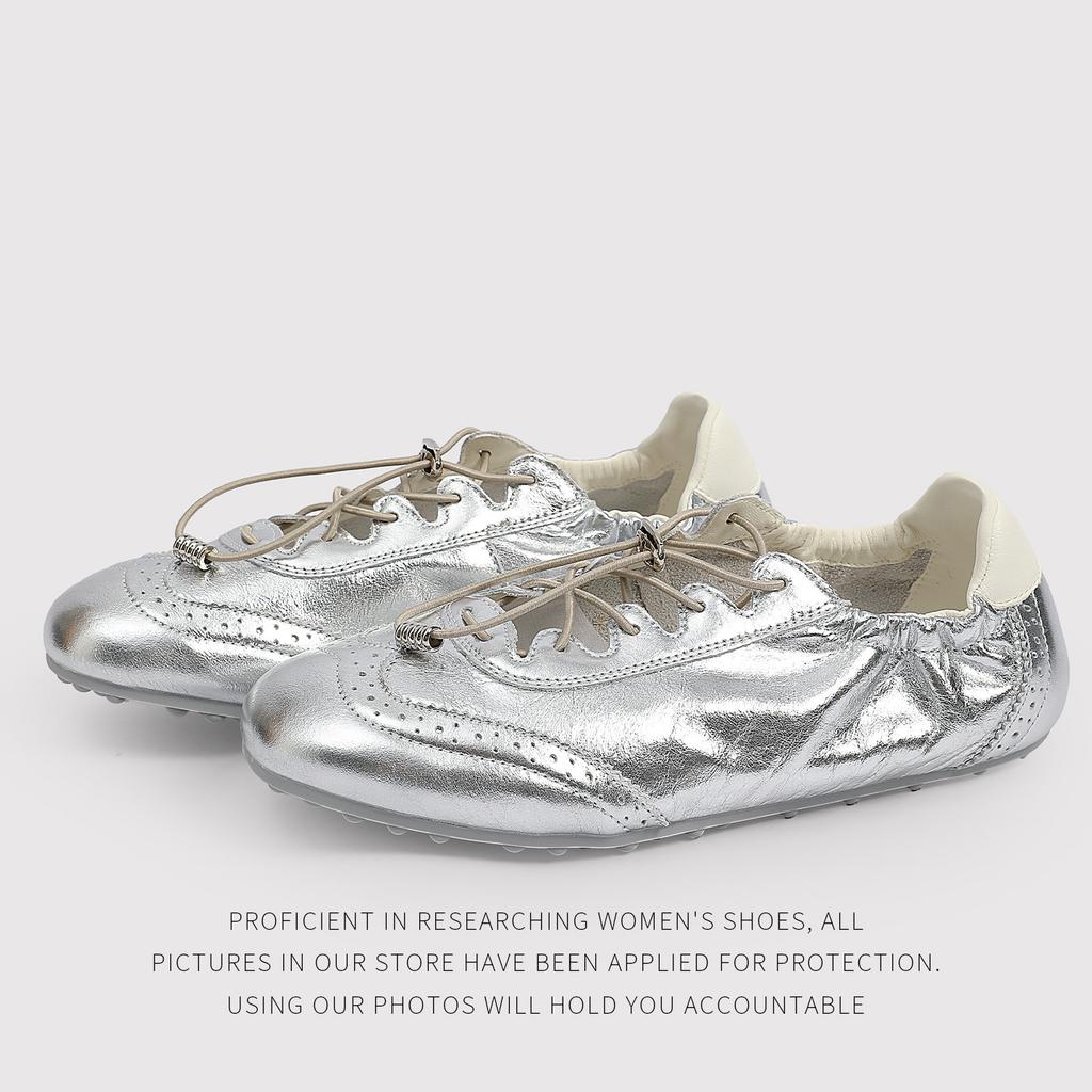 First Layer Cowhide Version - Retro Dexun Shoes Women'S New Versatile Casual Brock Forrest Gump Shoes Casual