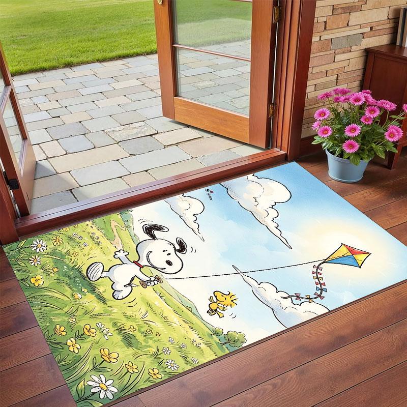 Crystal Velvet Rug Soft Non Slip Indoor Floor Mat Home DecorSnoopy Peanuts