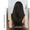 Women's Simulation Wig 65cm Hair Cospaly Long Straight Wig Full Headgear Rose Hair Net Headdress Beauty Decoration Wig