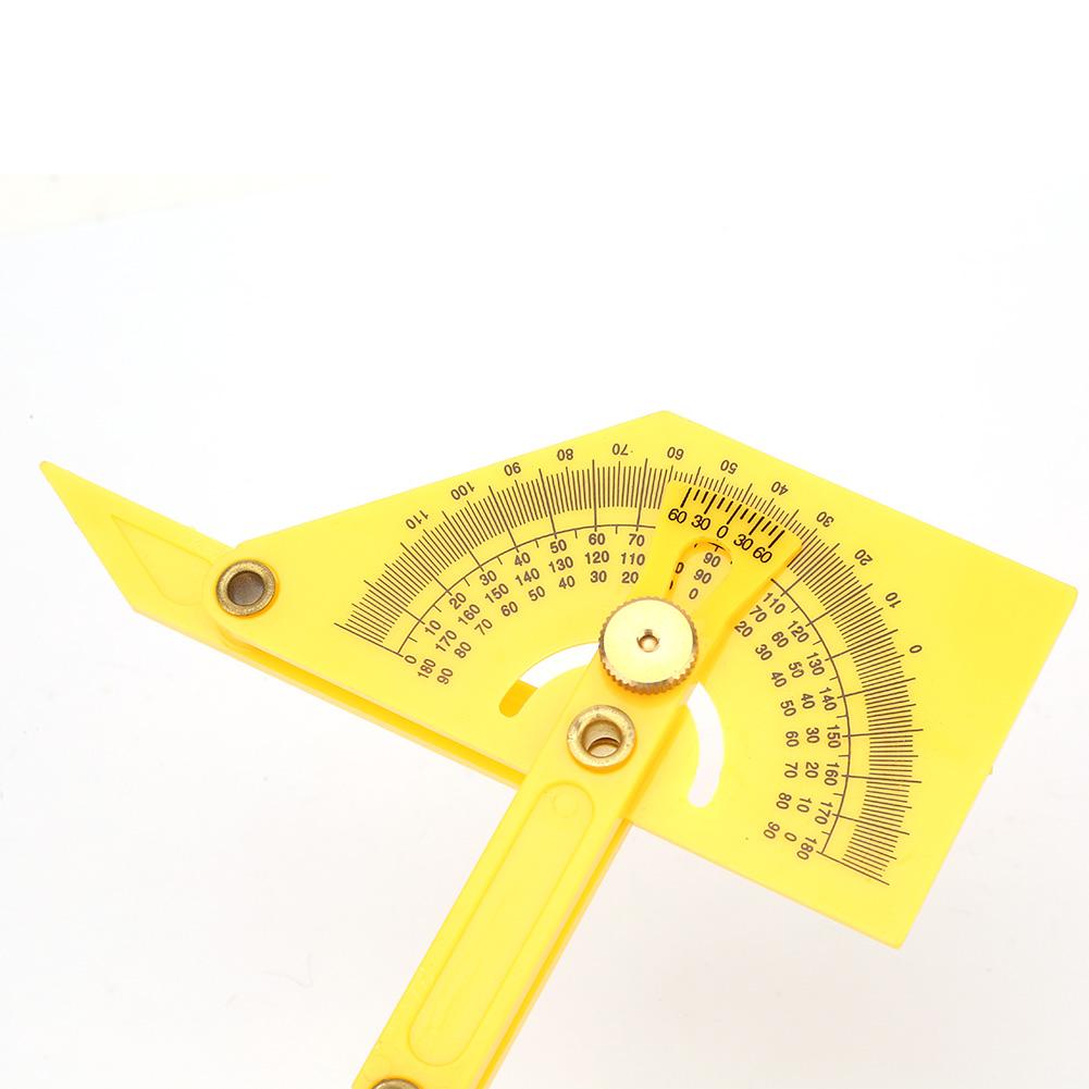 Plastic 180 Degree Pointer Protractor Angle Ruler Woodworking Measuring Carpenter Tool