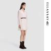 ELLASSAY Mulberry Silk Embroidered A-Line Dress