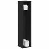 VidaXL Bathroom Furniture with Black Toilet Paper Holder 20.5x20x90 Cm, Bathroom Storage Unit, Bathroom Cabinet, 858507