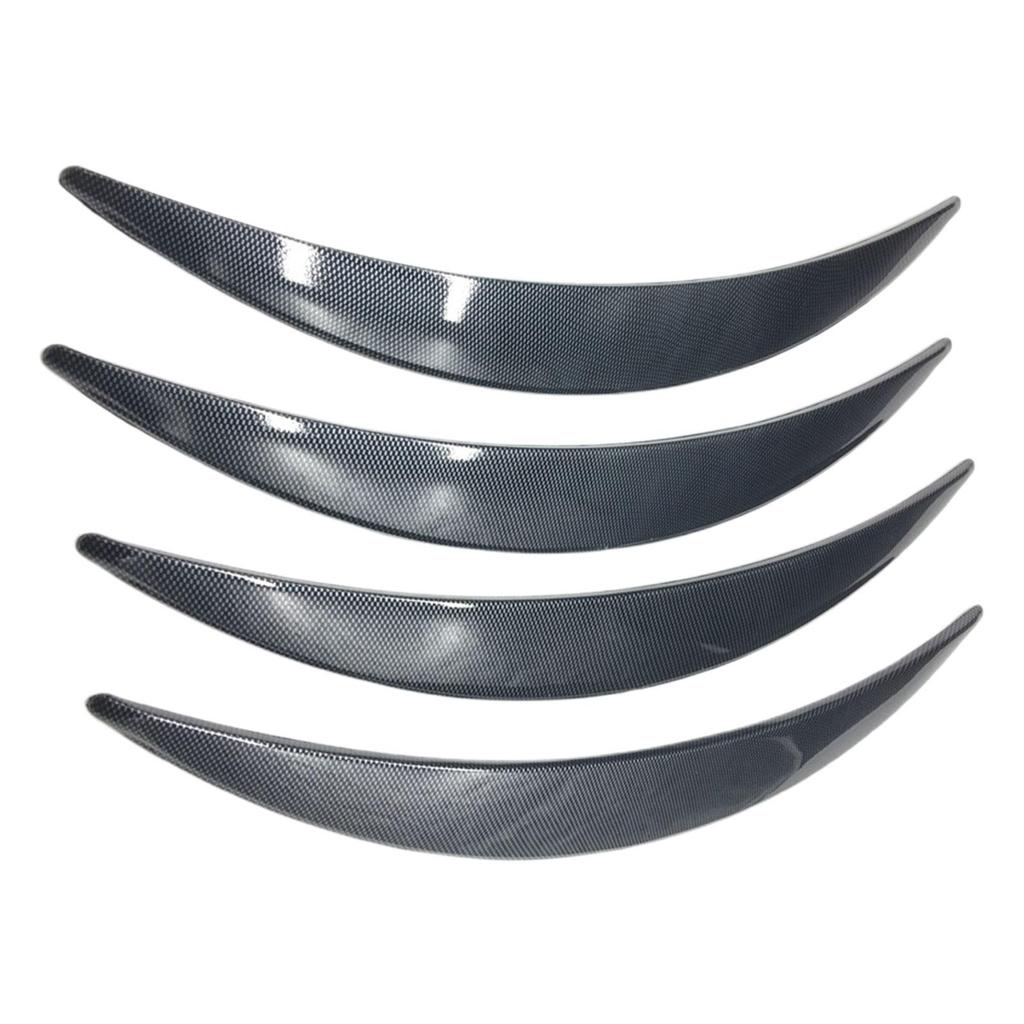 4Pcs Generic Car Wheel Eyebrow Arch Trims Car Wheel Brow Decorative Strip Wheel Eyebrow Protectors for Truck Auto Body Edge