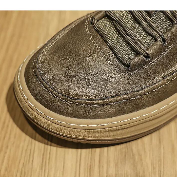 Tênis Masculino Couro Sapatos Casuais