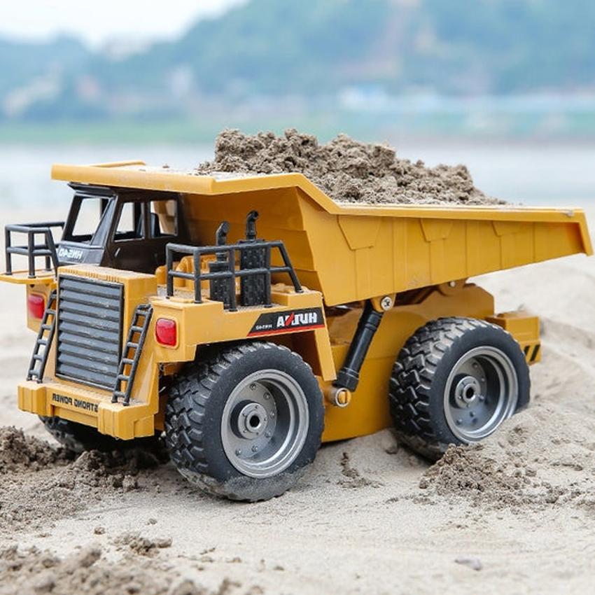 Huina 1534 Rc Truck Tractor 1/18 9Ch 2.4G Remote Control Dump Trucks Electric Engineering Loading Car Model Toys for Boys Gifts