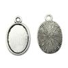 Bezel Connectors For Resin Crafts Fit Oval 13x18mm Photo Glass Dome Frames