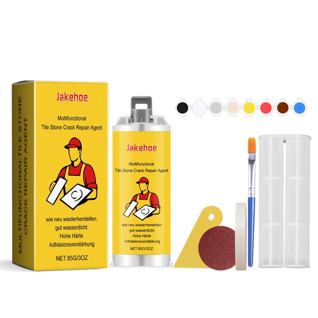 Multifunktionales Fliesen Stein Riss Reparatur Set Glasur Splitter Risse Haftkleber Tubenpaste Fix Universell Keramik Reparatur Super Waschbecken Set