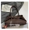Duchess Retro 2025 Autumn Suede Underarm Tote – Large Capacity Women's Commuter Handbag