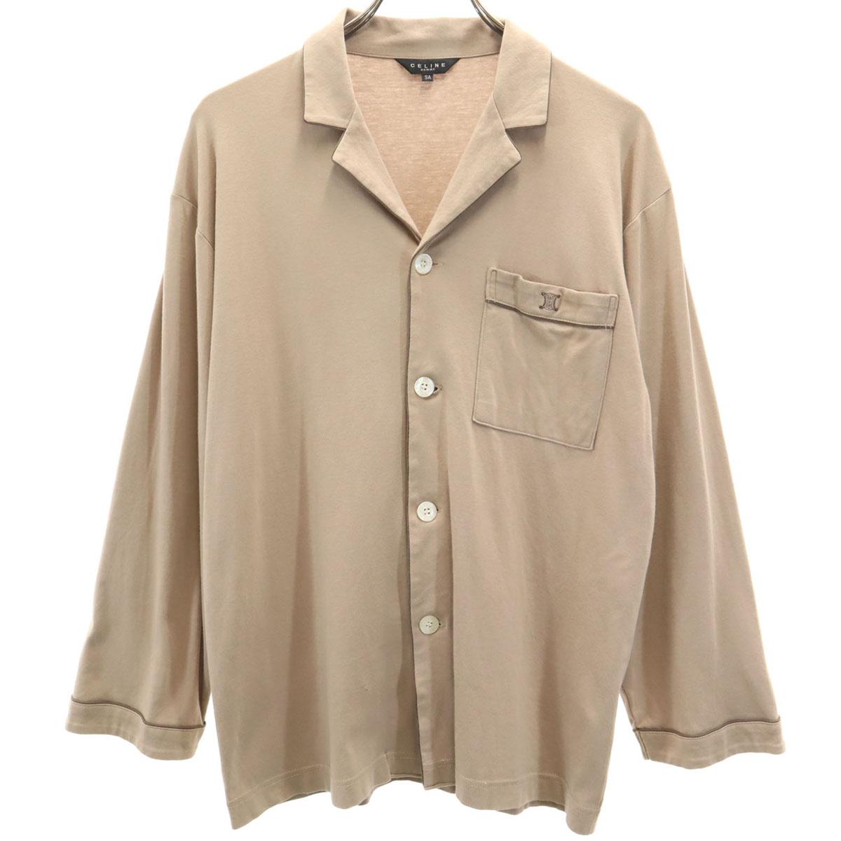 

CELINE Сделано в Японии Пижама с открытым воротником и длинным рукавом Рубашка с открытым воротником Мужская Б/У