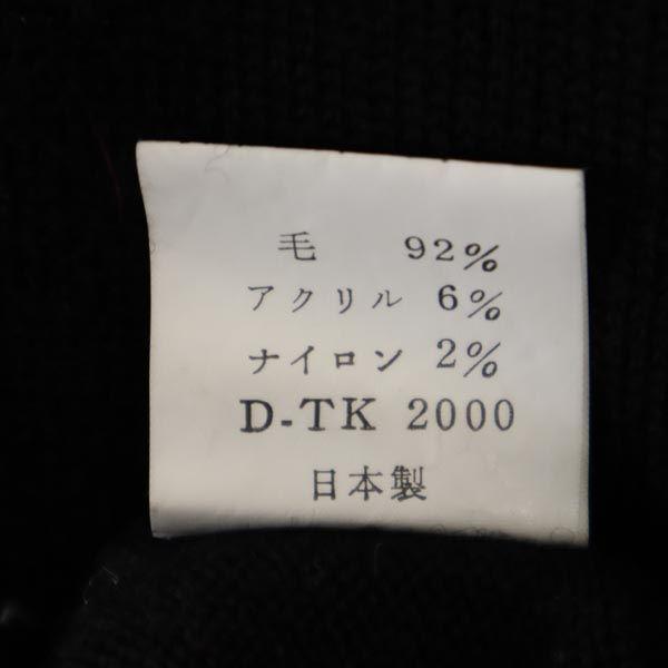 KENZO 90s Old Wool Blend golf Long sleeve sweater 2 Black series Men's Used