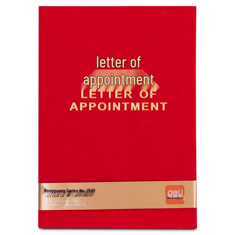 Deli Appointment Certificate