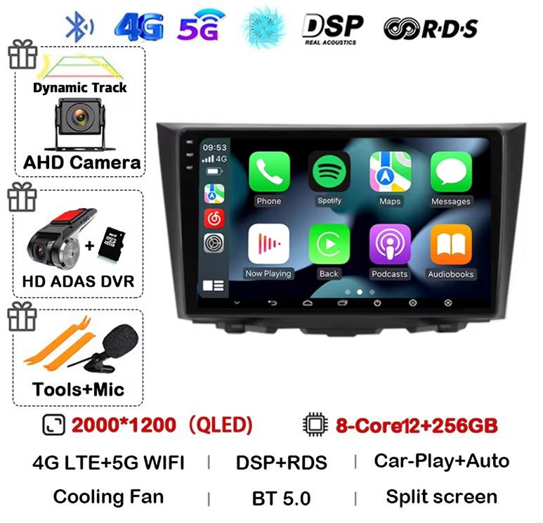 Android 14 Carplay Auto For Suzuki Kizashi 2009 2010 2011 2012 2013 2014 2015 Car Radio GPS Stereo Multimedia Player Head Unit