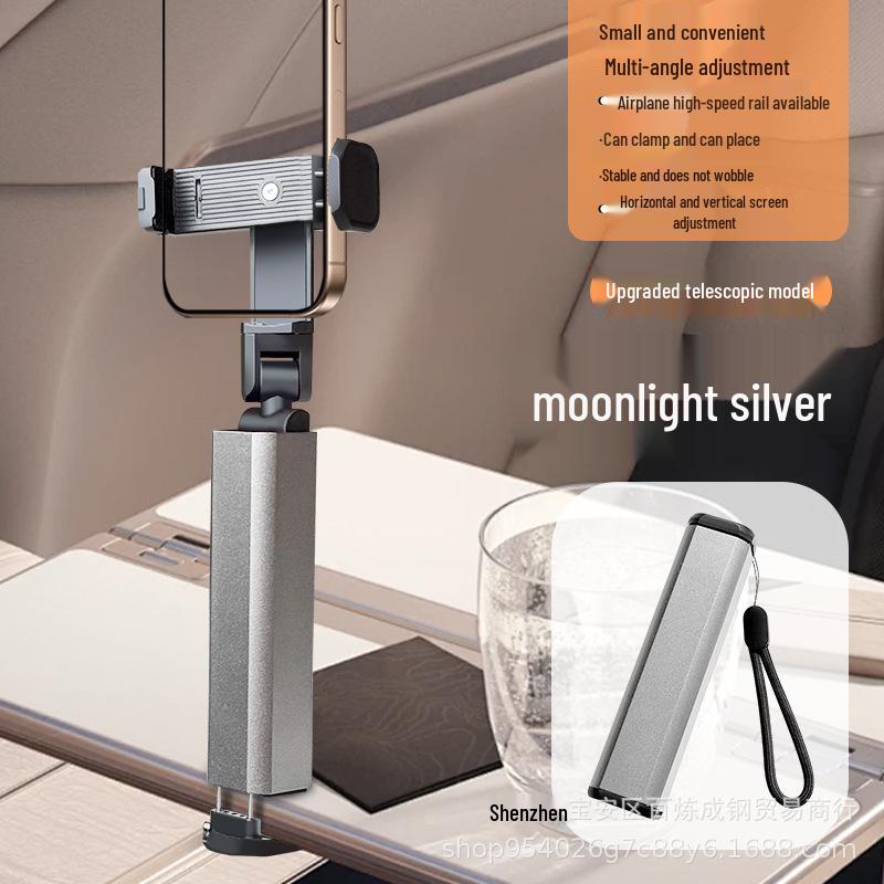 Foldable Magnetic Phone Holder & Tripod with Aluminum Carabiner for Live Streaming & Travel