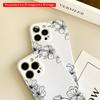 2DFlat Floral Line Art Phone Case All inclusive film hard iPhone case, compatible with iPhone 18 Pro Max 17 16 15 14 13 12 11
