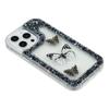 For iPhone 15 Pro Max Case DIY Butterfly Glitter Epoxy Soft TPU Phone Back Cover