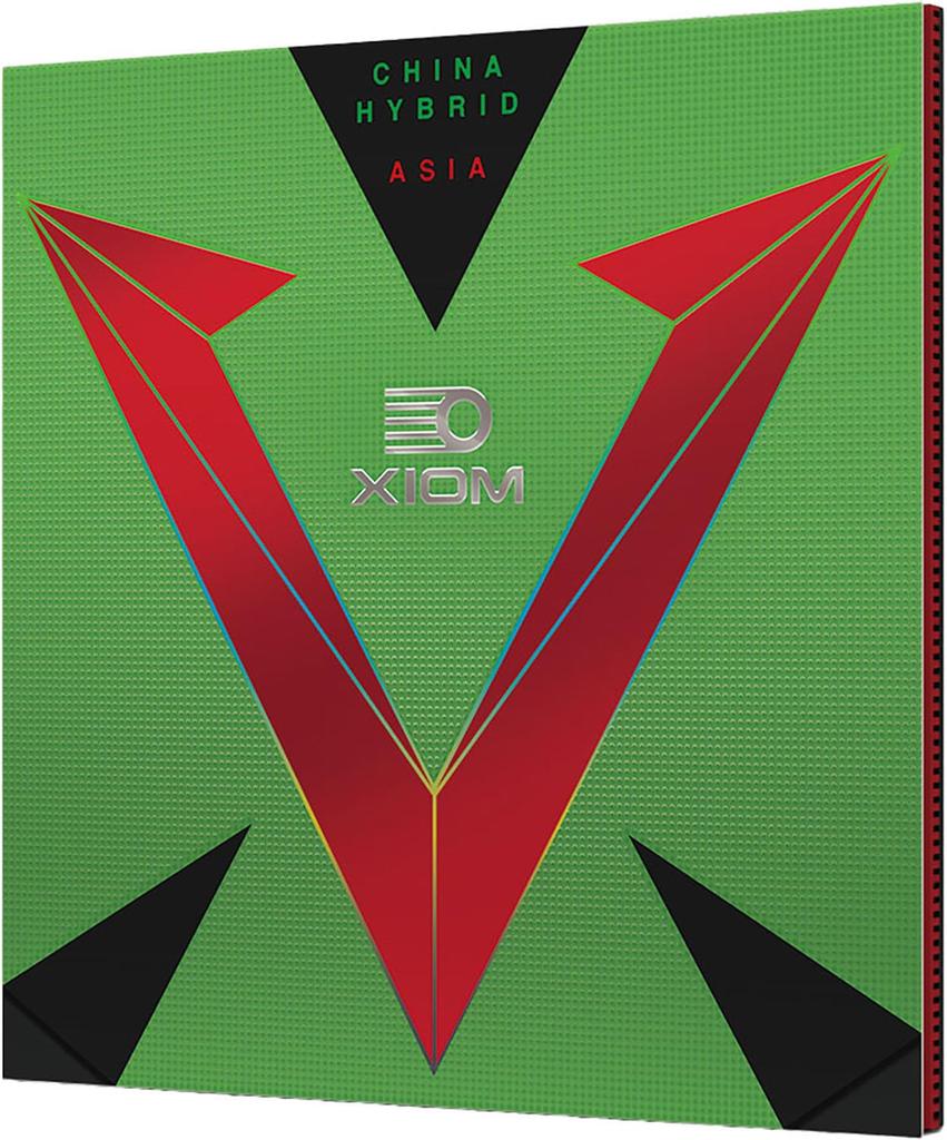XIOM Vega Asia Hybrid Table Tennis Black 10751 Rubber, (BK), 2.0,