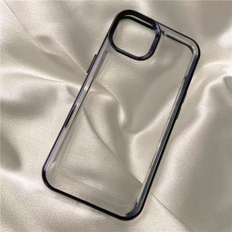 

Роскошный гальванический чехол для телефона iPhone 14 13 12 11 Pro Max X Xs XR Max Plus, прозрачный противоударный чехол-бампер For iPhone 14Pro max