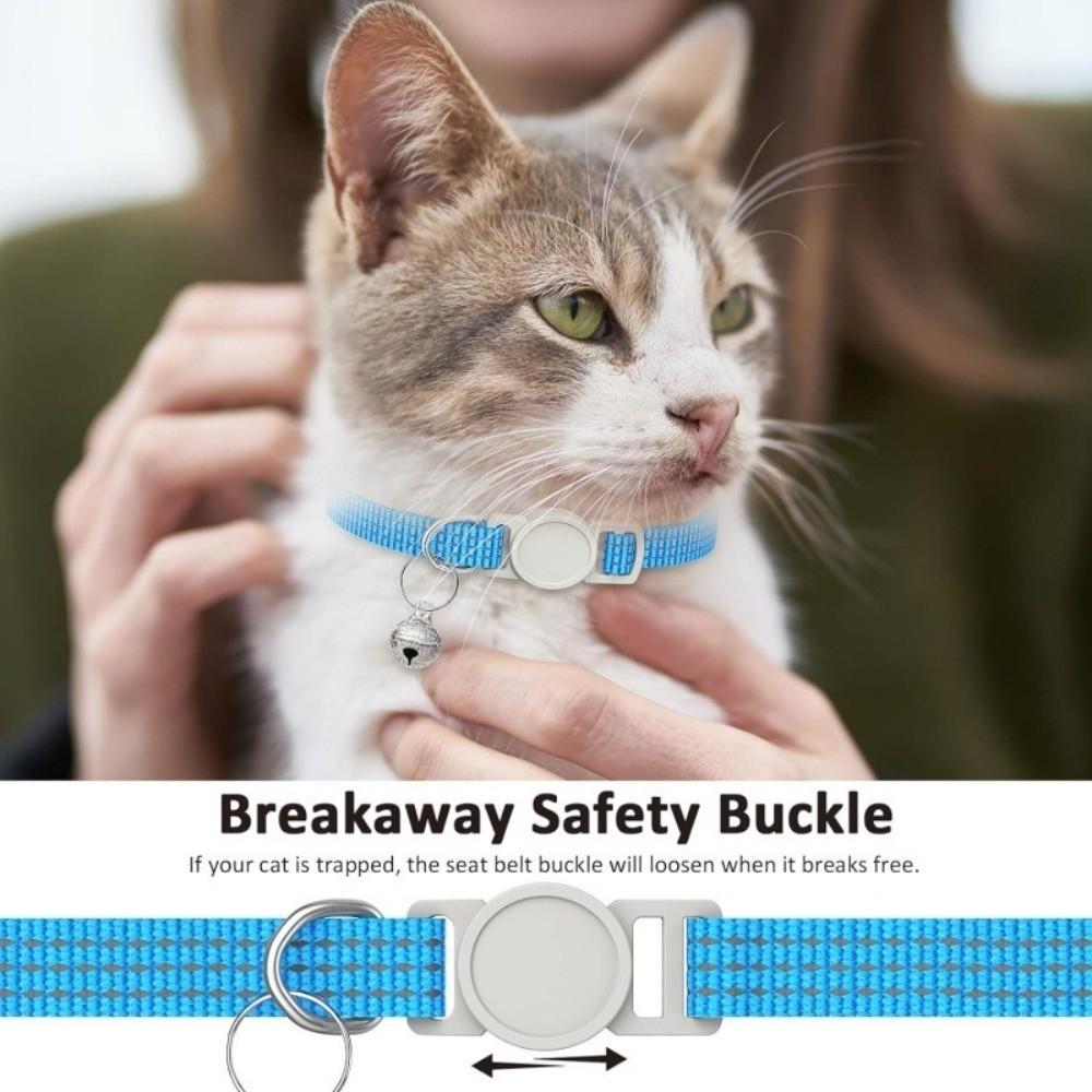 5PCS/SET Nylon Reflective Cat Collars Breakaway Design Pet Necklace Pet Collars For Kittens Puppies