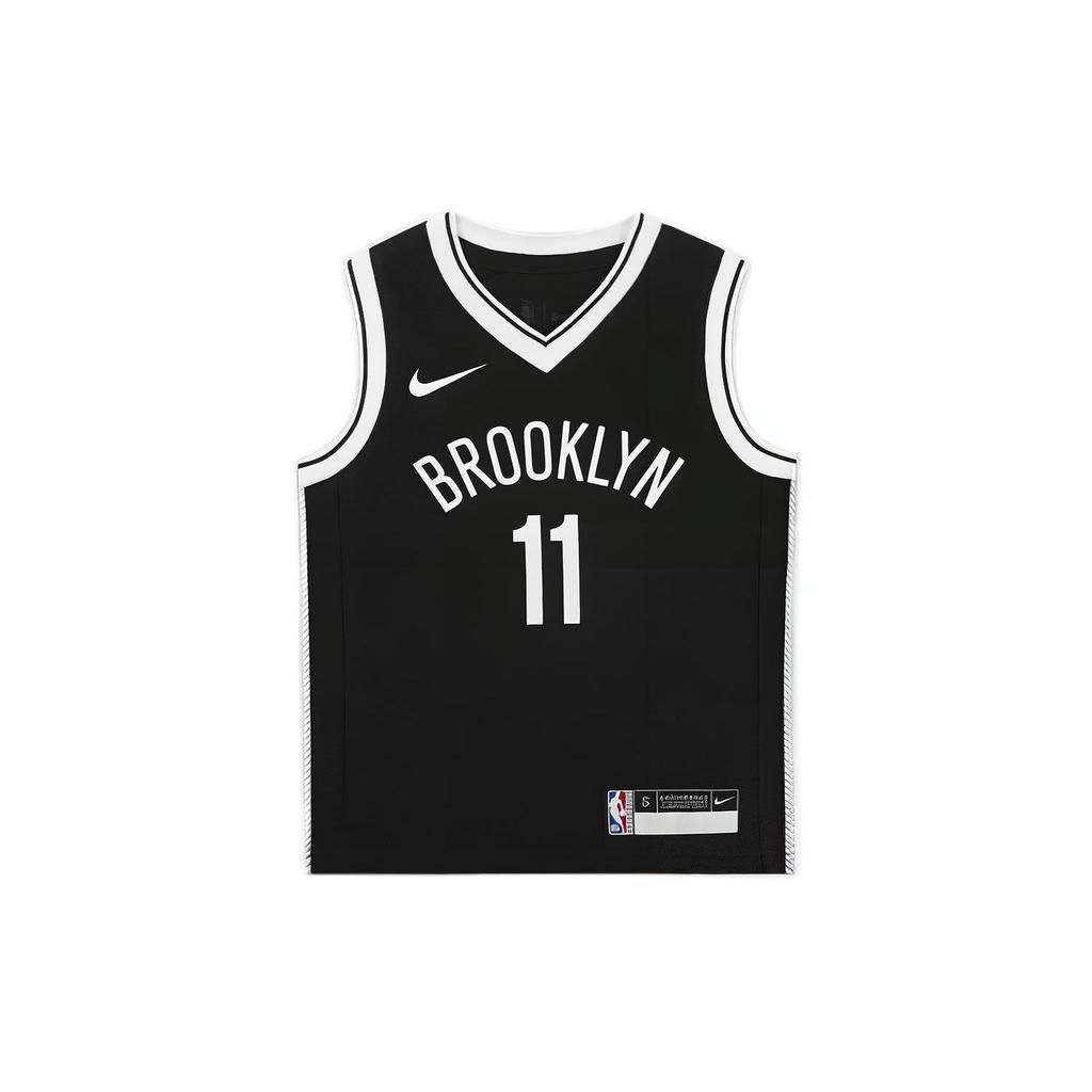 Nike Kids Letter Logo Print V-Neck Basketball Vest Kids Tops Black CZ6596-010