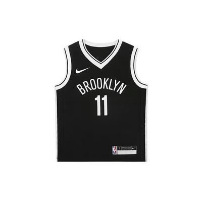 Kinder Letter Logo Print V-Ausschnitt Basketball Weste Kinder Oberteile Schwarz CZ6596-010