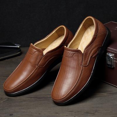 Mode Neue Männer Echtes Leder Loafer Anti-slip Weiche Sehne Unten Mann Casual Schuhe Bussiness Jugend Leder Loafer Plus größe 36-48