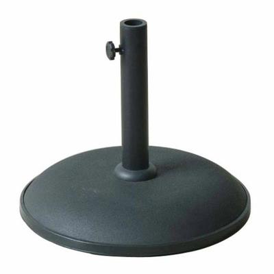 Round Cement Parasol Base - MARBUENO SUMMER - 41.5x35 Cm - 15 Kg - Black - Compatible Ø30/35/38 Mm