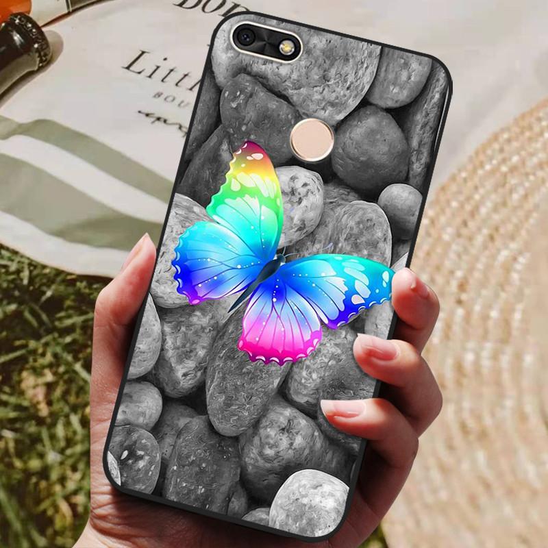 Per Huawei P Smart 5.65 pollici Custodia in TPU Morbido Silicone Lupo Carino Cover Posteriore Custodia per Telefono Per Huawei P Smart 2018 FIG-LX1 Custodia PSmart