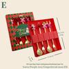 Cartoon Christmas Stainless Steel Cutlery Set: Colorful Spoon & Fork