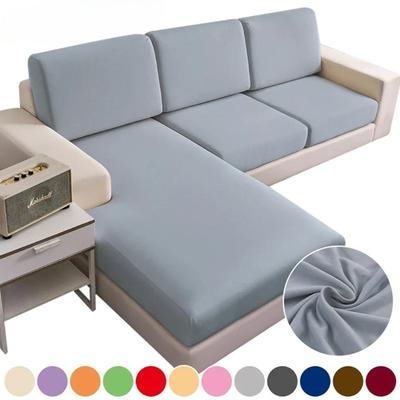 Elastischer Sofasitzkissenbezug Spandex Polyester Sofabezug für Wohnzimmer Waschbar Abnehmbar L-Form Ecksofa Schutz