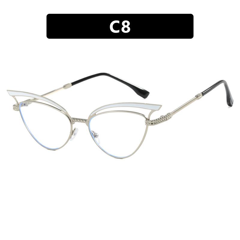 Hollowed Sexy Cat Eye Sunglasses for Women Fashion Trendy Luxury Brand Designer Casual Outdoor Sun Glasses Y2k Shades Eyewear