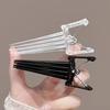 2Pcs Girl Hairpins, Crack-resistant Hair Organizer Clip, Decorative Broken Hair Fixer, Hair Accessory for Travel Shower Kitchen