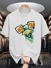 Cool Abstract Frog Sunglasses Graphic Unisexs Crew Neck T Shirt Watercolor Animal Print Soft Loose Street Tee For Creative Lovers