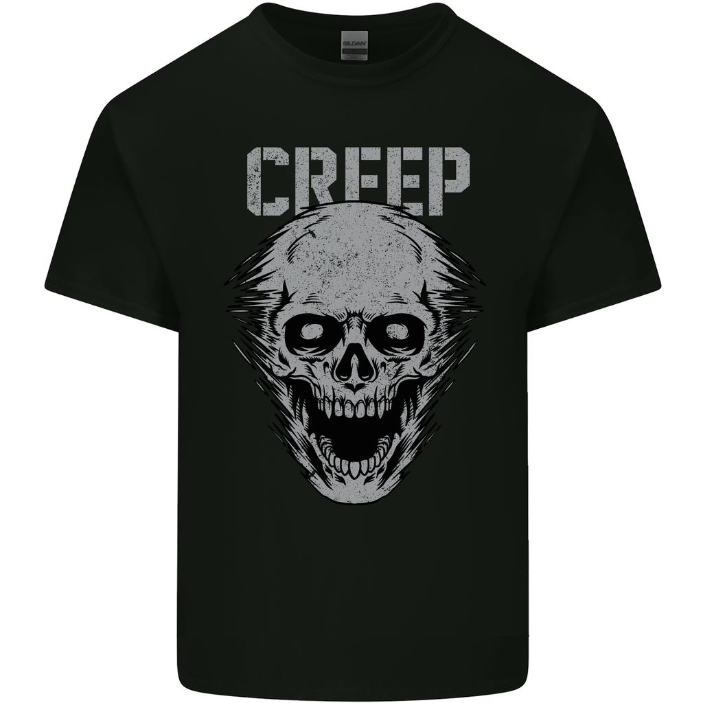 Creep HuUnisex Skull Gothic Rock Music Metal Unisexs Light Cotton TShirt