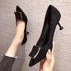 Single shoes women's new summer and autumn pointed head thin heel versatile fashion cm