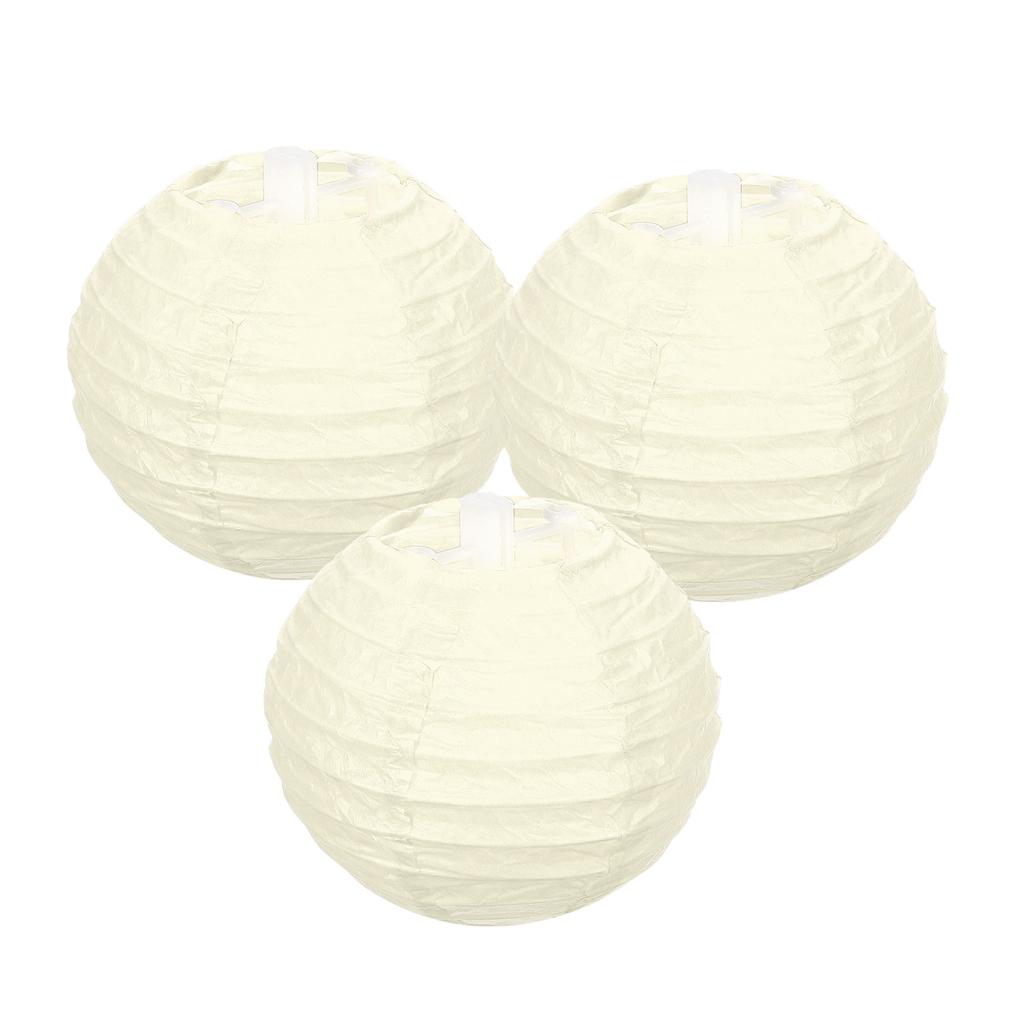 3 Pack Round Paper Lanterns Decorative Hanging Lanterns Lamp Party Decorations for Birthday Wedding Bridal Shower Home Decor