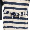 Armani Exchange Border Pattern Long Sleeve Mini Dress PO Navy Women Used