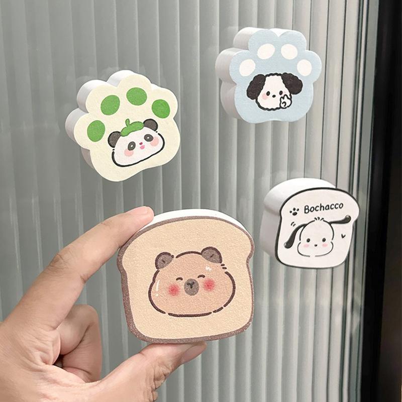 

4pcs Mirror Wipe, Mirror Cleaning Sponge, Bathroom Kitchen Car Glass Cleaning Brush, Mirror Decontamination Sponge