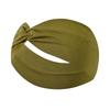 Stretchy Wide Cross Knot Headband for Women Soft Elastic Hair Comfortable Turban Style Wrap for Daily Use Yoga Sports Running