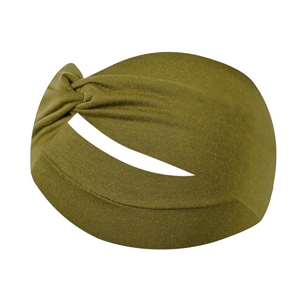 Stretchy Wide Cross Knot Headband for Women Soft Elastic Hair Comfortable Turban Style Wrap for Daily Use Yoga Sports Running