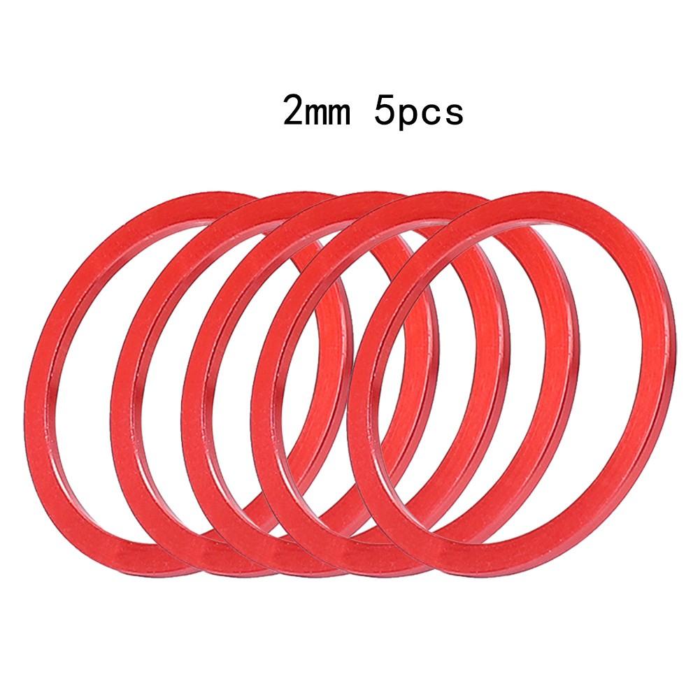Versatile 5pcs Aluminium Alloy Spacer Set for Bike Cassette and Bottom Bracket