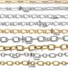 1Meter/Pack Stainless Steel Knot Chains Gold Steel Color Handmade Chains for DIY Necklace Bracelets Jewelry Making Accessories